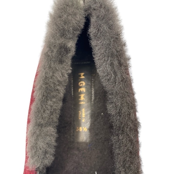 M. Gemi The Cerchio Shearling
Sneakers Burgundy Size 38 1/2 US 8 Made in Italy - Picture 5 of 10